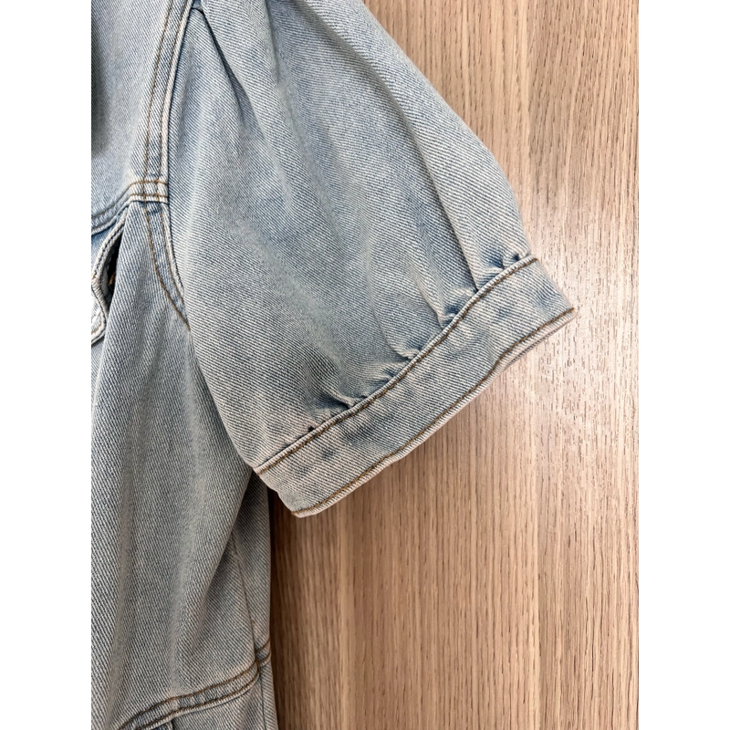 Váy jean cách điệu tay bồng  494400