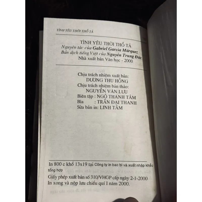 Tình yêu thời thổ tả (bìa cứng) 1022601