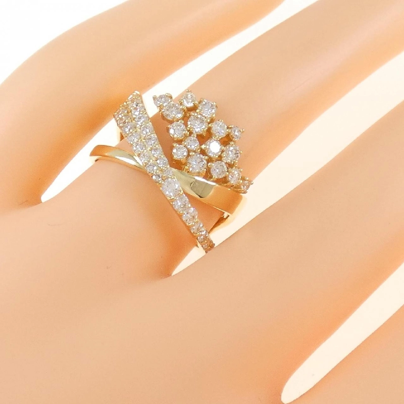 Nhẫn kim cương K18YG 1.03CT 673543