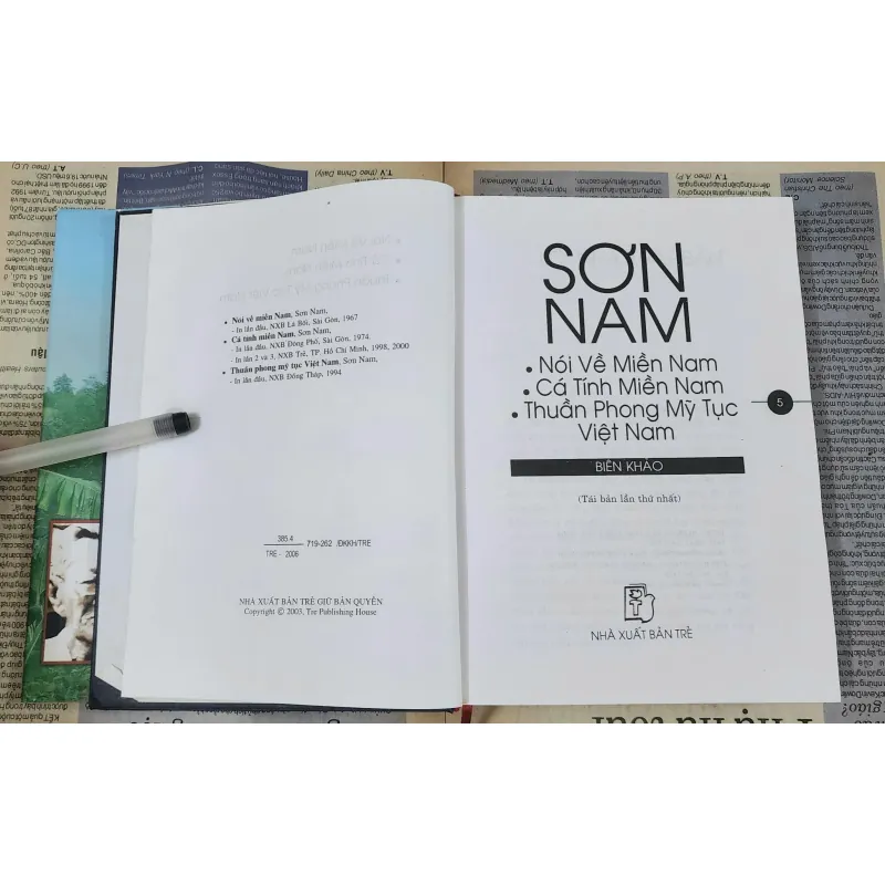 Biên khảo Sơn Nam, bìa cứng và có áo, 403 trang 1003748