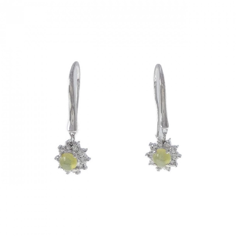 K18WG Chất liệu Chrysoberyl Cats Bông tai 0.516CT - Hàng hiệu Chính hãng 868240