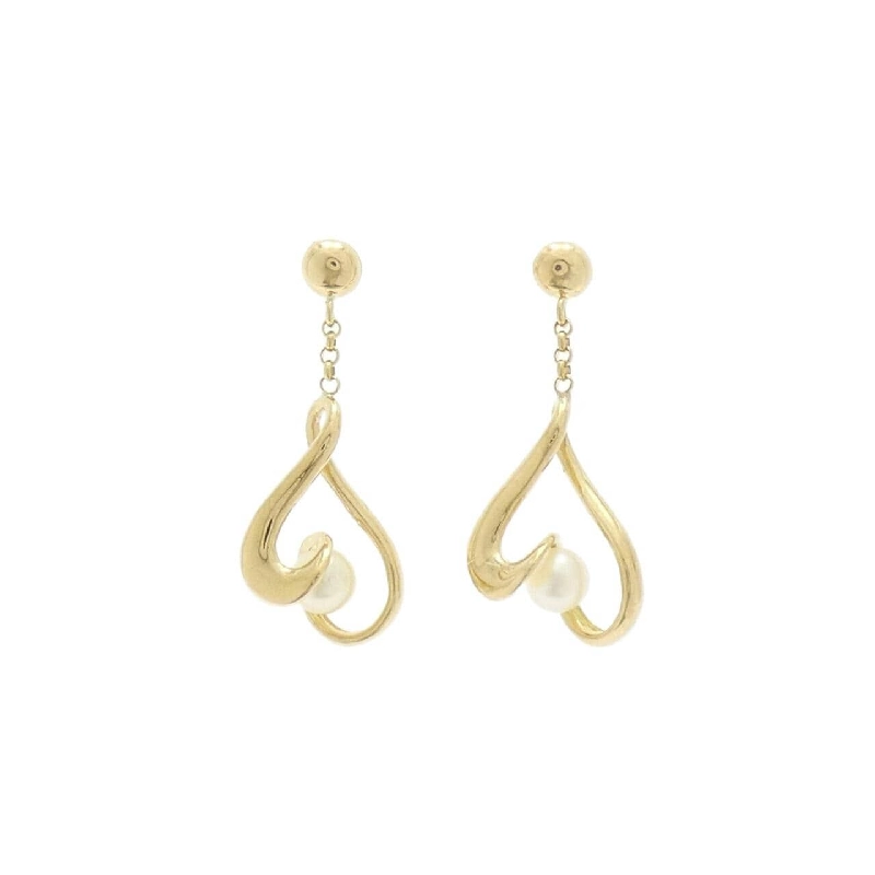 Bông tai Akoya Pearl K18YG 4.0mm - Hàng hiệu Chính hãng 869880