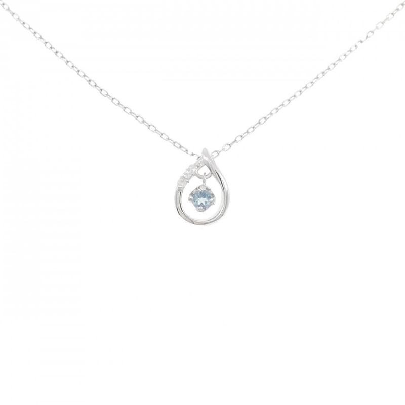 K10WG Aquamarine Necklace - Hàng hiệu Authentic 858948