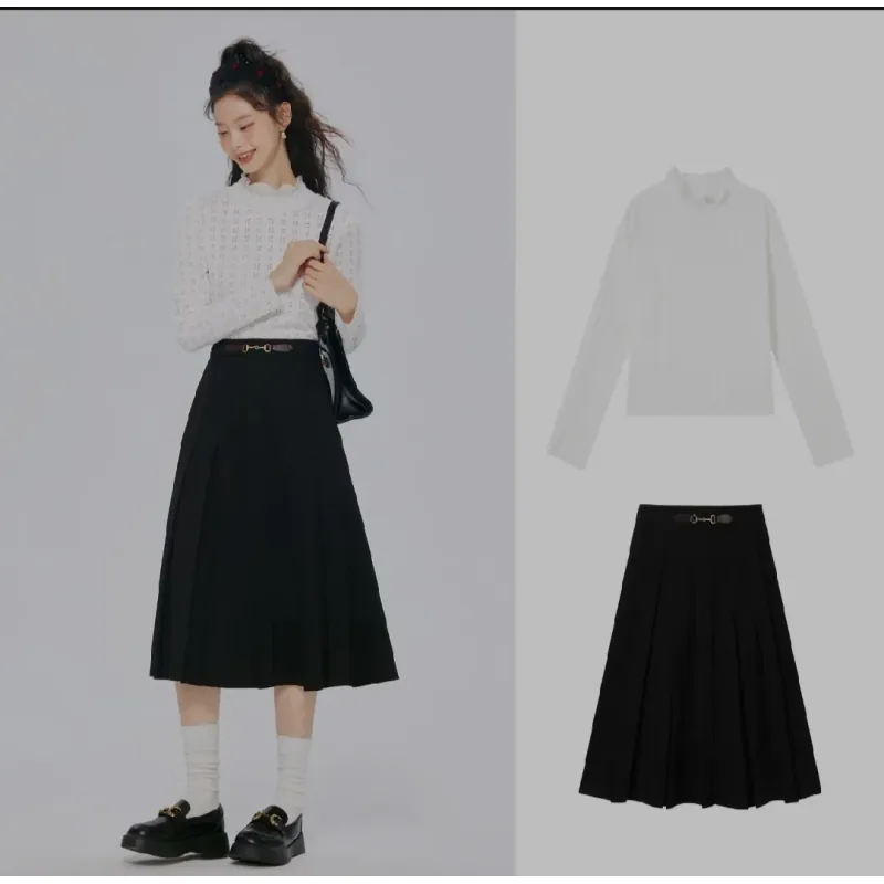 Semir Áo Thun Dài Tay Áo Chui Đầu Ren Thiết Kế Cho Nữ Áo Thun Dệt Kim 791327