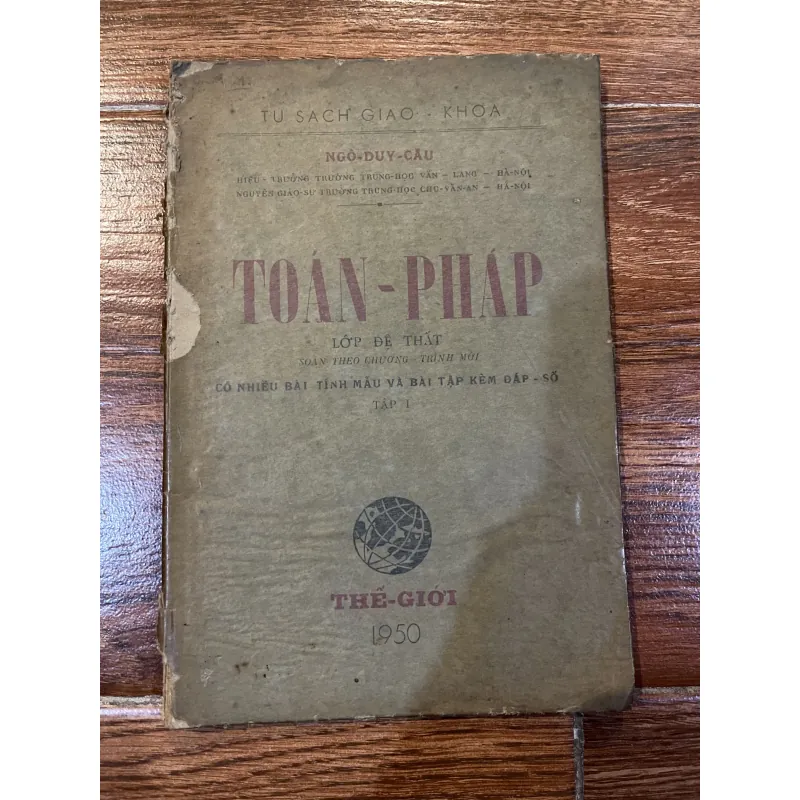 Toán Pháp lớp đệ nhất - Ngô Duy Cầu (o5) 974718