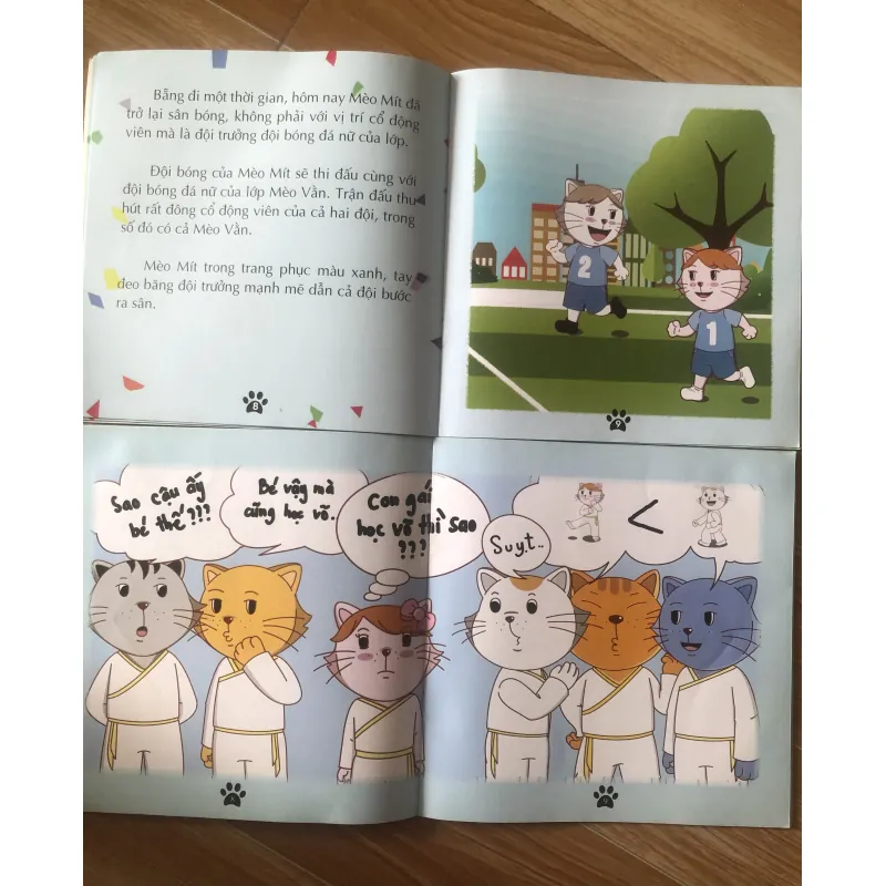 Học Cùng Mèo Mít - combo 2c Mèo Mít Học Võ và Mèo Mít Thích Đá Bóng 1004060