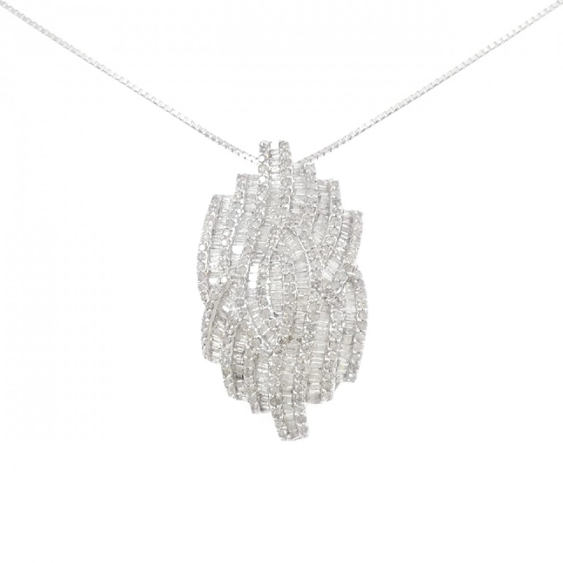 K18WG Dây chuyền kim cương 4.00CT - Hàng hiệu Chính hãng 858834