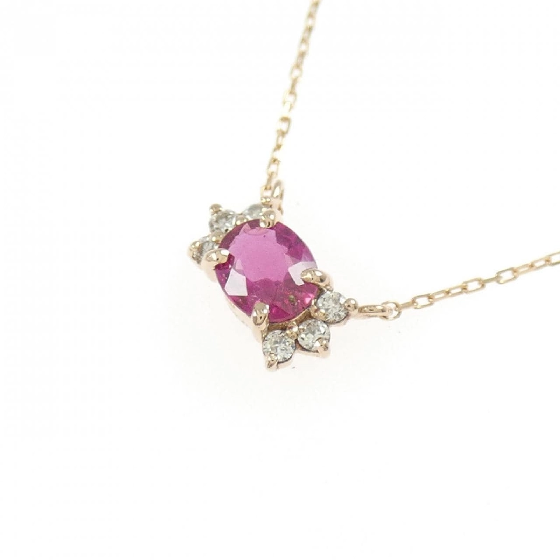 K18PG Dây chuyền Ruby 0.30CT - Hàng hiệu Chính hãng 861285