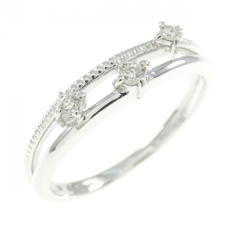 Nhẫn kim cương K18WG 0.06CT 673065