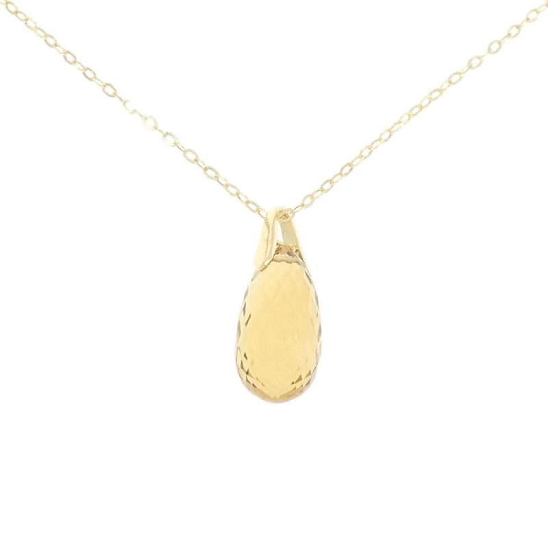 K18YG Mặt dây chuyền Citrine 12.00CT - Hàng hiệu Chính hãng 848394