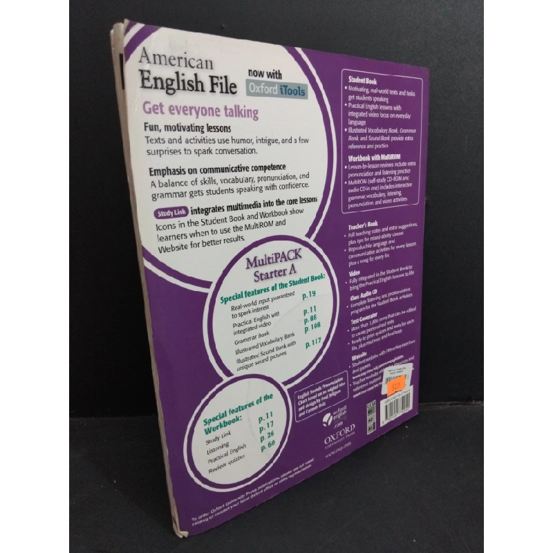 [Phiên Chợ Sách Cũ] American English File MultiPACK Starter A (kèm CD) 2303 428792