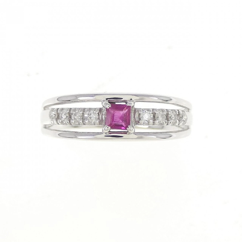 Nhẫn Ruby K10WG 672747