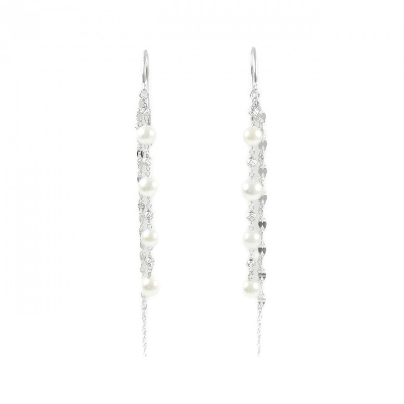 K18WG Bông tai ngọc trai Akoya - Hàng hiệu Authentic 868829