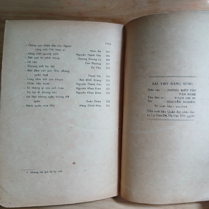 Thơ Sưu Tập - Bài Thơ Báng Súng (Xb 1974) 470524