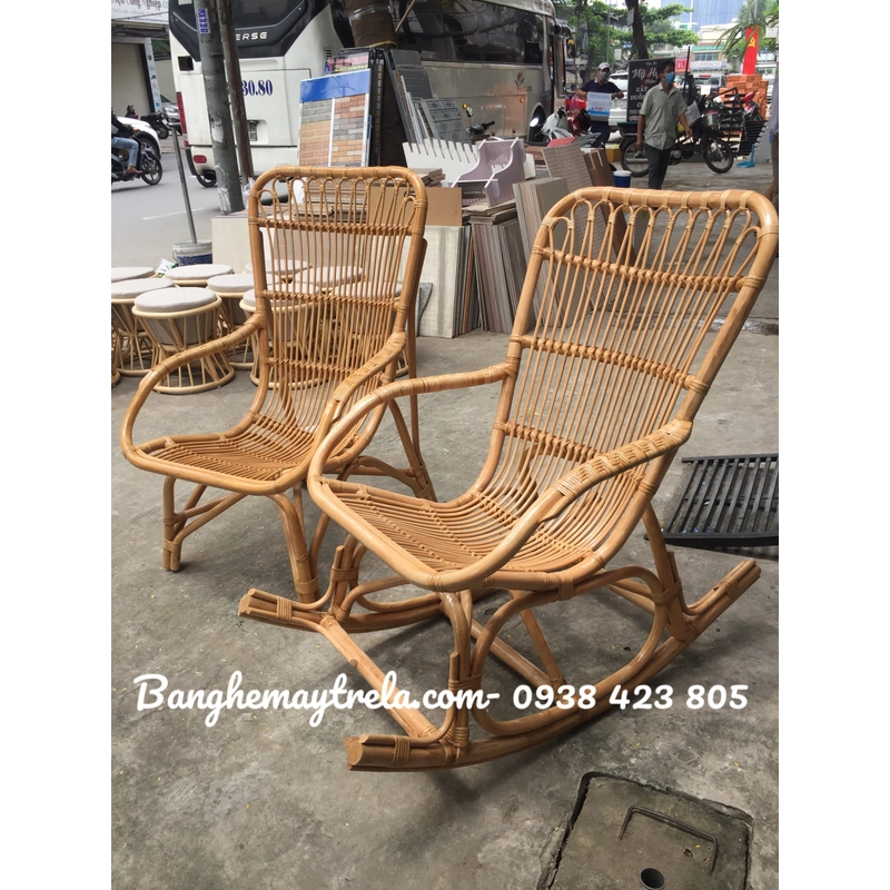 Ghế thư giãn bập bênh mây nhỏ gọn 517507