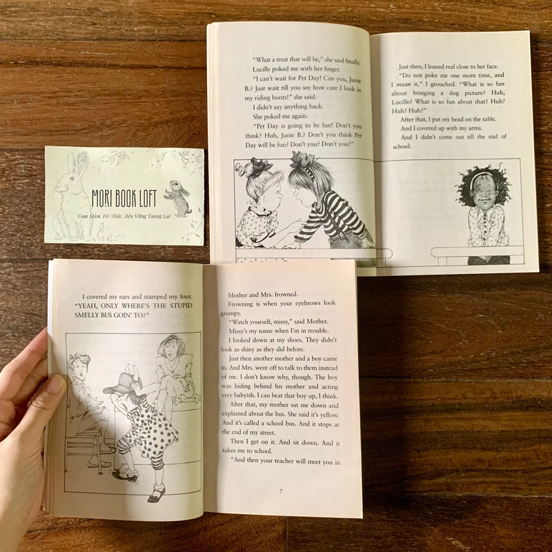 Sách ngoại văn - Combo 2 cuốn Junie B. Jones by Barbara Park, Used, trình độ A1-A2 538130