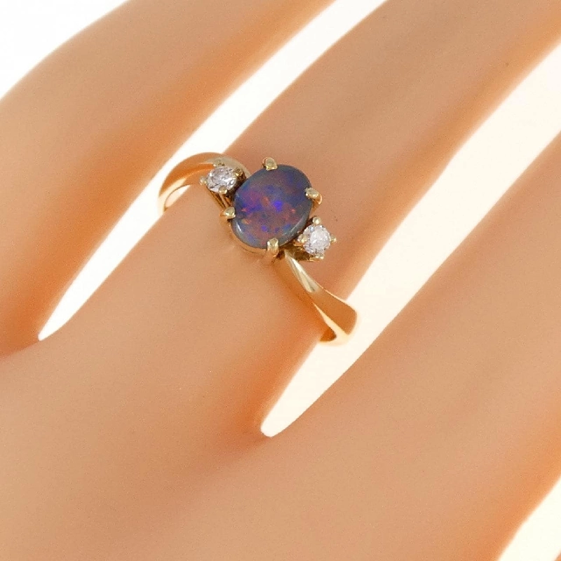 Nhẫn opal đen 585YG 671755