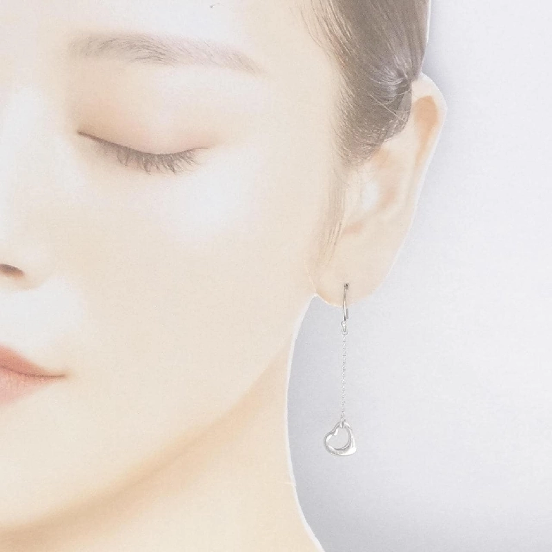 Bông tai Tiffany Open Heart Drop - Hàng hiệu Authentic 845322