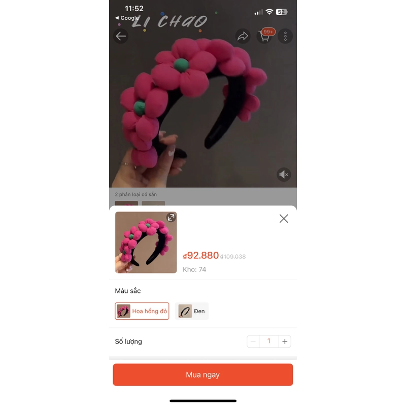 Cài tóc hình bông hoa 446890