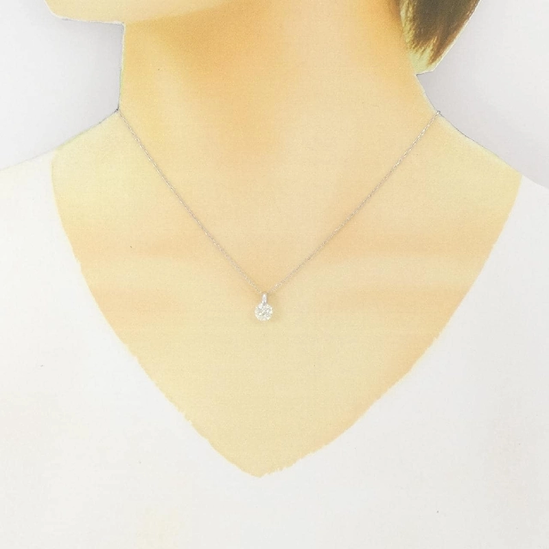 Dây chuyền kim cương Solitaire PT900/PT850 0.914CT - Hàng hiệu Chính hãng 860211