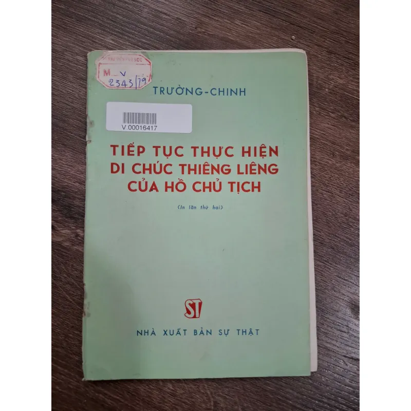 Tiếp tục thực hiện Di chúc thiêng liêng của Hồ Chủ Tịch - Trường-Chinh 714924