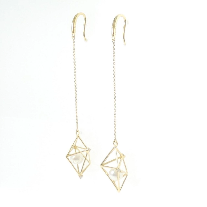 Bông tai ngọc trai Akoya K18YG 5.6mm - Hàng hiệu Authentic 869156