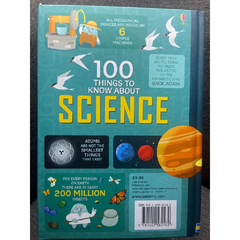 100 things to know about science mới 90% sách tranh màu ngoại văn khoa học đời sống Usborne HPB1605 SÁCH NGOẠI VĂN 351266