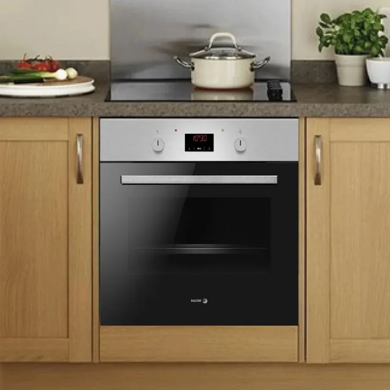 Lò nướng âm tủ Fagor F-Class 8H-185BXA 62L Inox – 6 chức năng, tiêu chuẩn châu Âu 591032