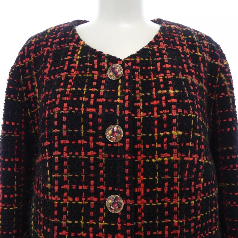 Áo khoác không cổ CHANEL P73176V64615 630480