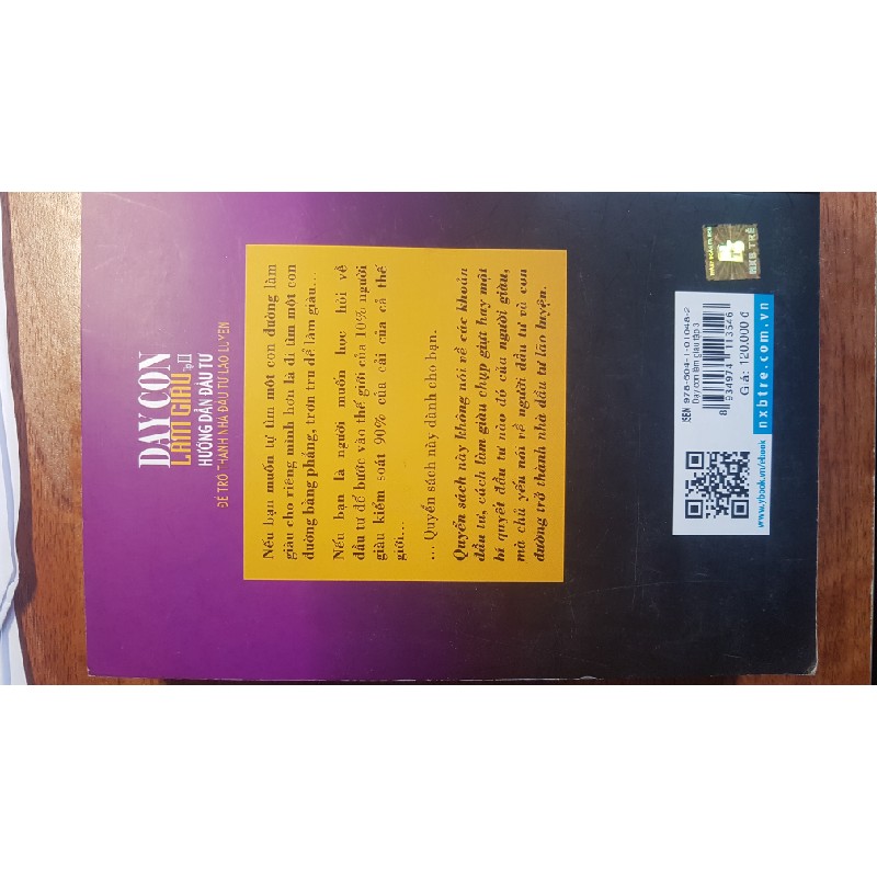 Cuốn sách phát triển bản thân Dạy con làm giàu tập 3 - Để trở thành nhà đầu tư lão luyện 9962