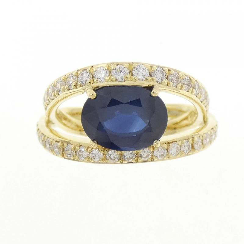 Nhẫn Sapphire K18YG 2.73CT - Hàng hiệu Chính hãng 851372