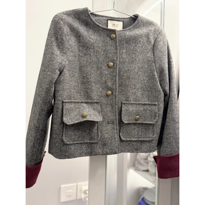 Áo dạ xám  731509