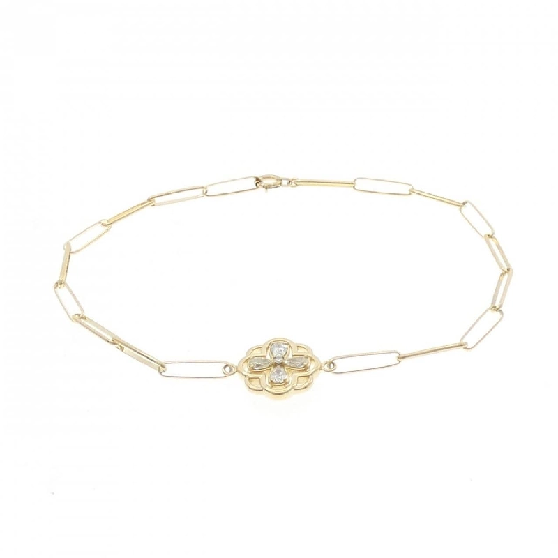 K18YG Hoa Hồng Kim Cương Vòng Tay 0.30CT - Hàng hiệu Chính hãng 869681