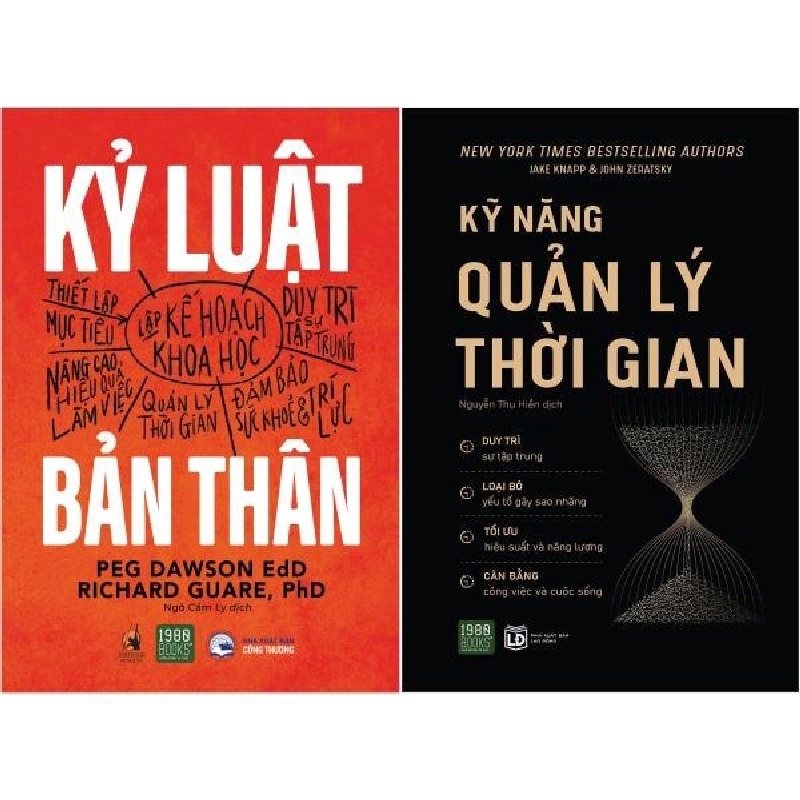 Combo Sách Kỷ Luật Bản Thân + Kỹ Năng Quản Lý Thời Gian (Bộ 2 Cuốn) (2022) - Peg Dawson, Richard Guare,Jake Knapp, John Zeratsky 743968
