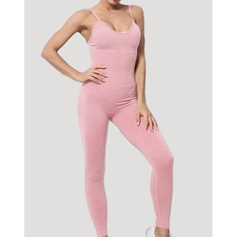 Jumpsuit đồ thể thao tập Yoga, tập Gym, thoáng khí (Size M) - Màu Hồng 333953