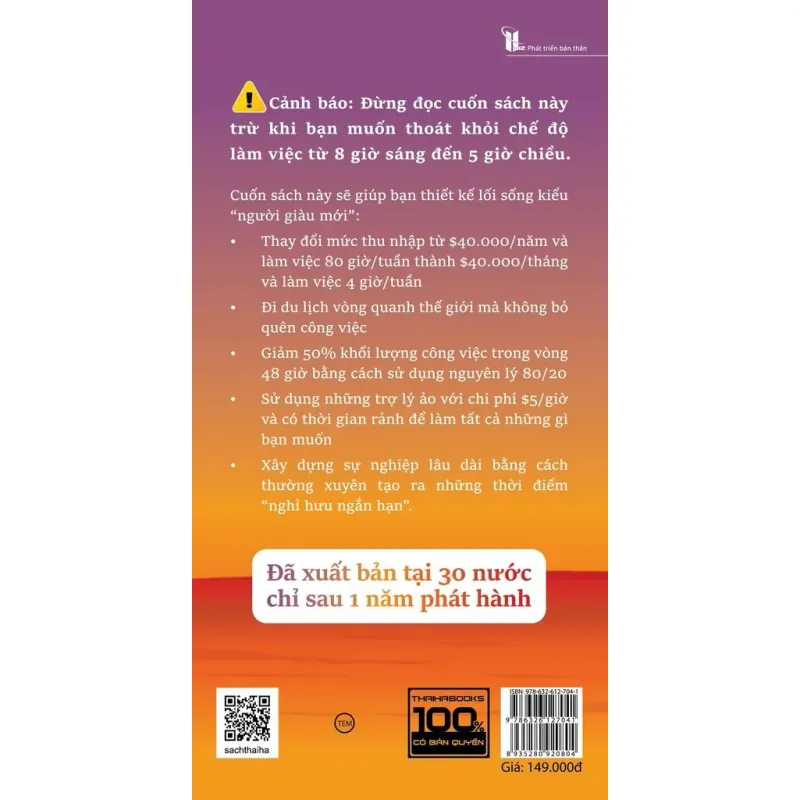 Tuần Làm Việc 4 Giờ (Bìa cứng, Khổ bỏ túi) - Timothy Ferriss 751471