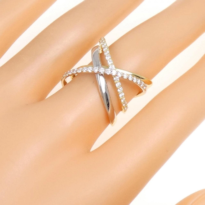 Nhẫn kim cương K18YG/PT950/K18PG 0.50CT 670354