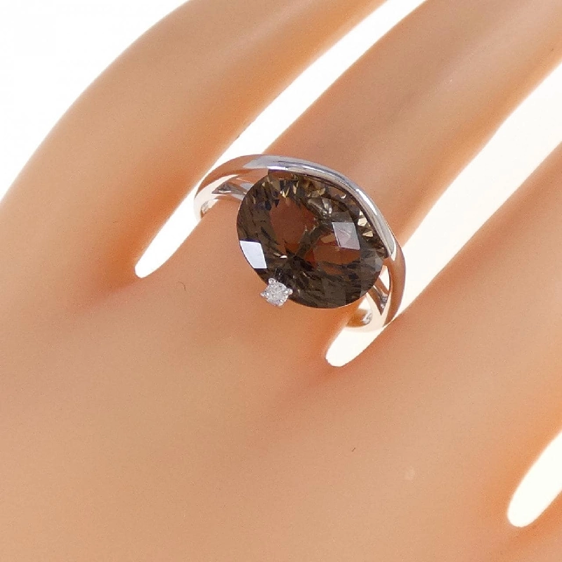 Nhẫn đá quý khói K18WG 4.31CT 666174