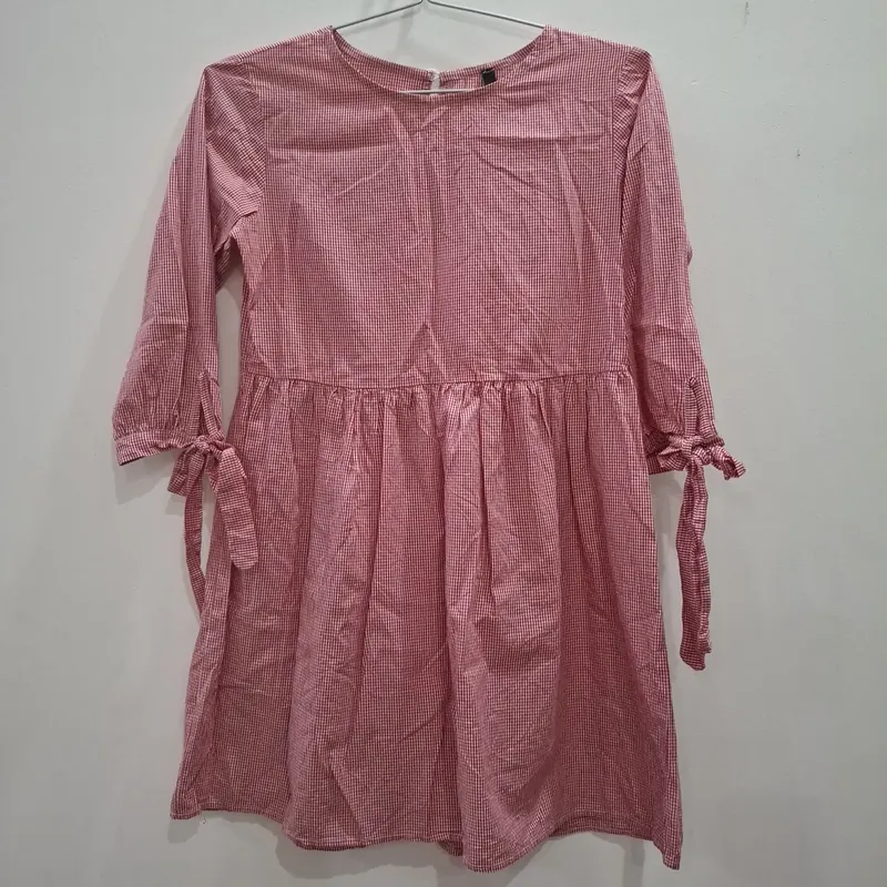 Váy dài tay caro nhí dạo phố đi làm 605120