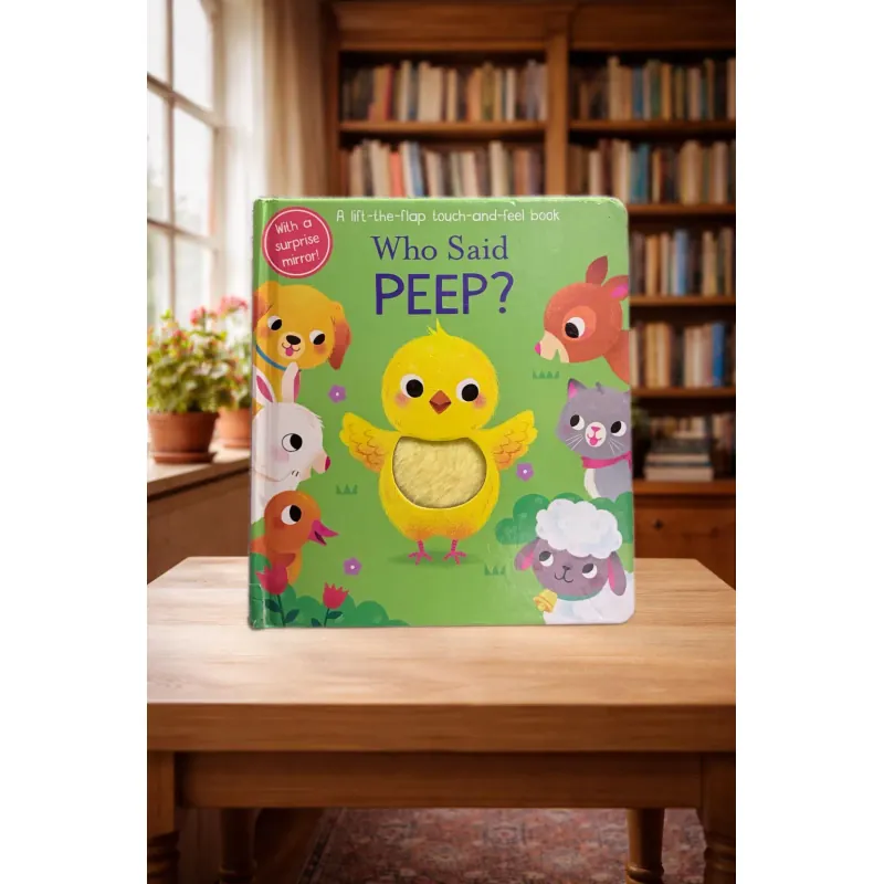 Board book Who Said Peep? - Lật mở sờ chạm gương soi 927871