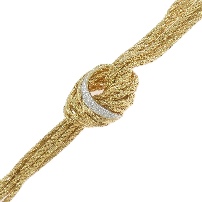 Vòng tay kim cương 750YG/750WG 0.12CT - Hàng hiệu Chính hãng 873430