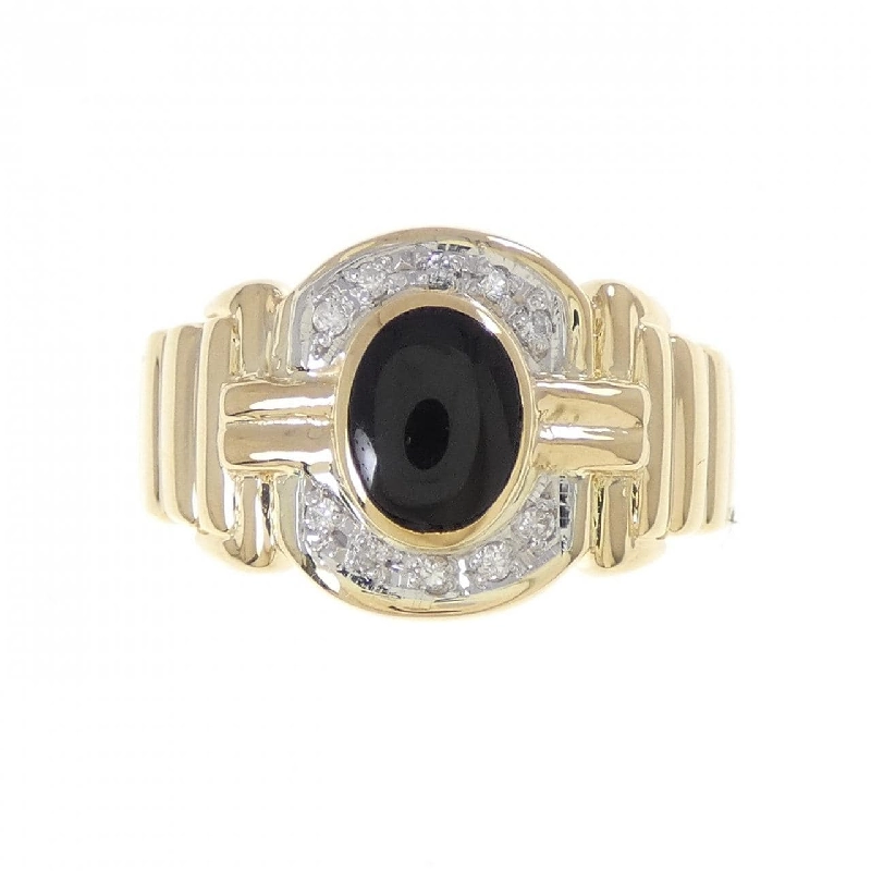 K18YG/PT900 Nhẫn Onyx - Hàng hiệu Chính hãng 847901