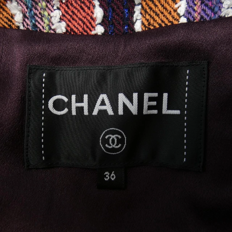 Áo khoác không cổ CHANEL 635201