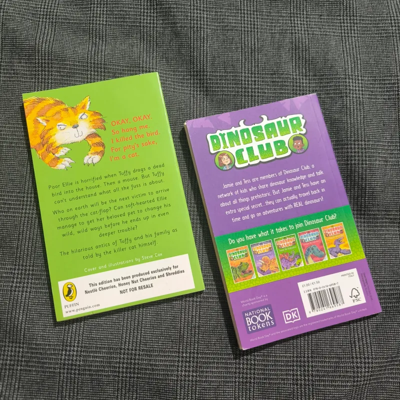 Combo sách chapter: Dinosaur Club (On the trail of a T. Rex) + The diary of a killer cat 755741