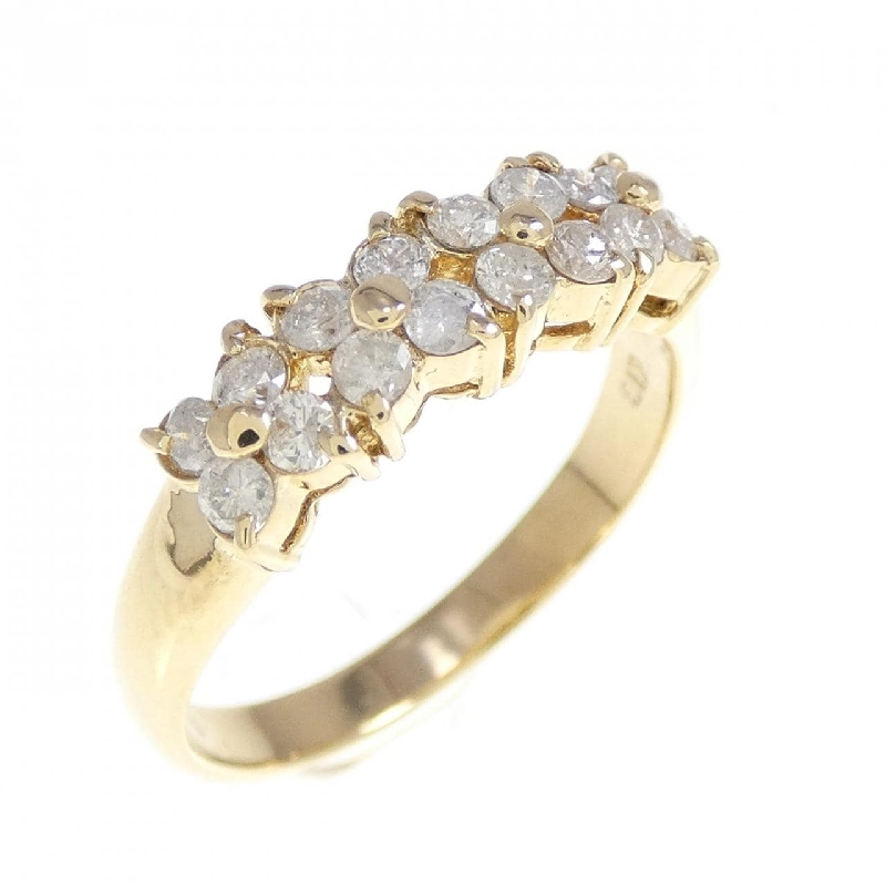 Nhẫn kim cương hoa K18YG 0.40CT 668315