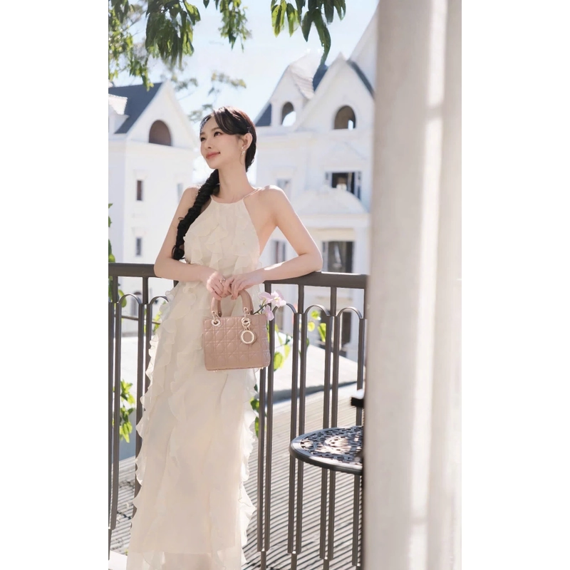 Váy maxi trắng 2 lớp nàng thơ 442803