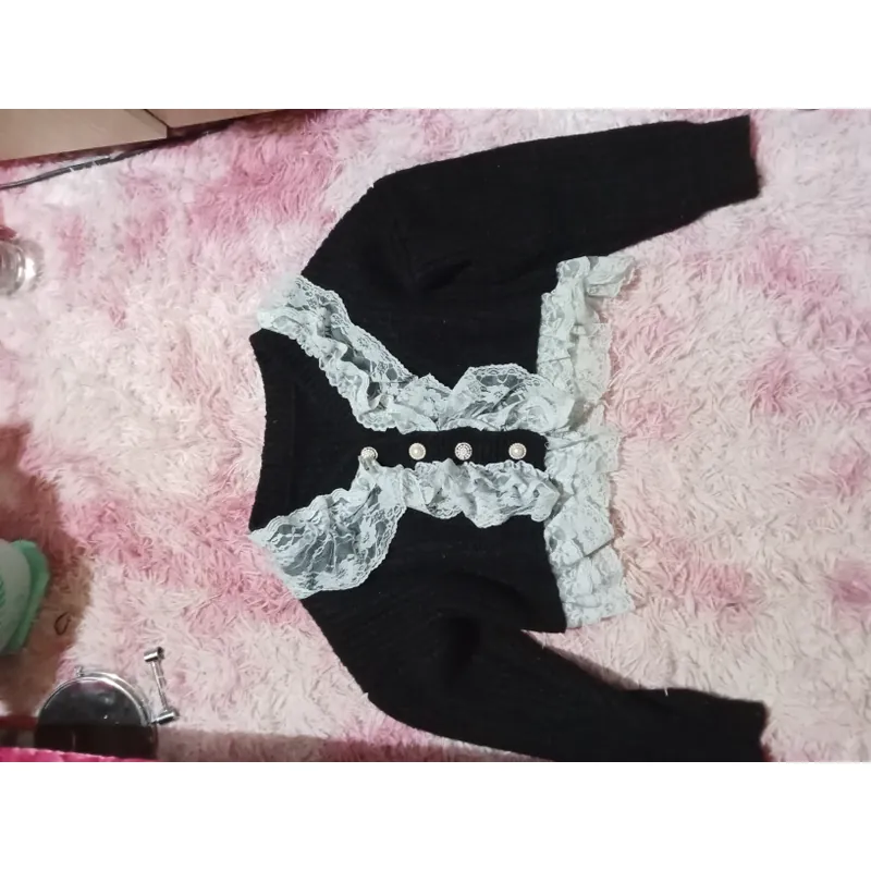 Áo khoác len kiểu cardigan xinh xắn, bánh bèo  690245