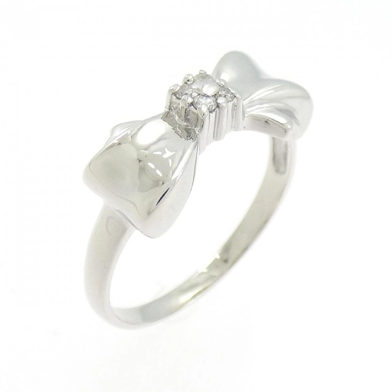 Nhẫn kim cương ruy băng PT900 0.05CT - Hàng hiệu Chính hãng 850457