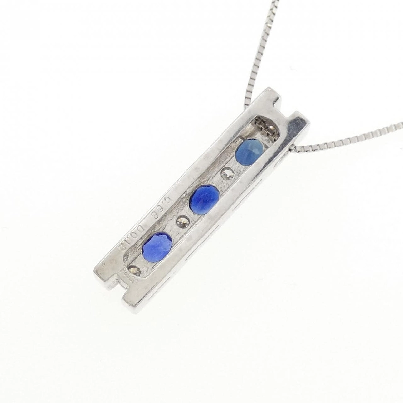 Dây chuyền Sapphire PT900/PT850 0.68CT - Hàng hiệu Chính hãng 859985