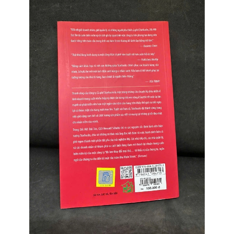 [Phiên Chợ Sách Cũ] Dốc Hết Trái Tim - Howard Schultz H0606, 2022 526958